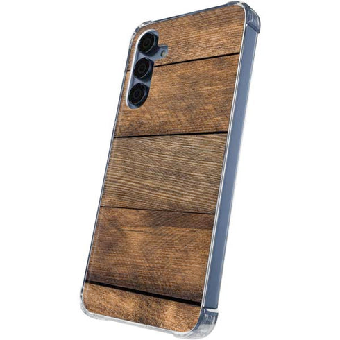 Early American Wood Planks Galaxy A35 5G Clear Case